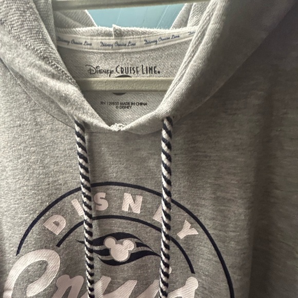 Disney Other - NWOT Disney Cruise Heather Gray Swim Cover Up Hoodie, with Emblem, Sleeveless